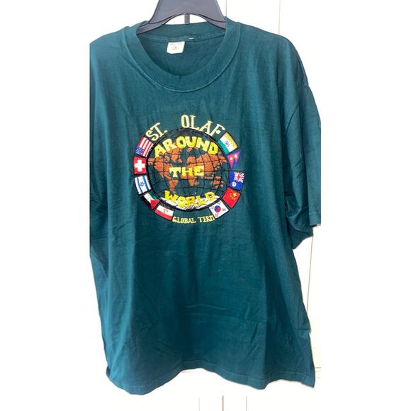 St Olafs Embroidered Around the World Shirt - Picture 2 of 4